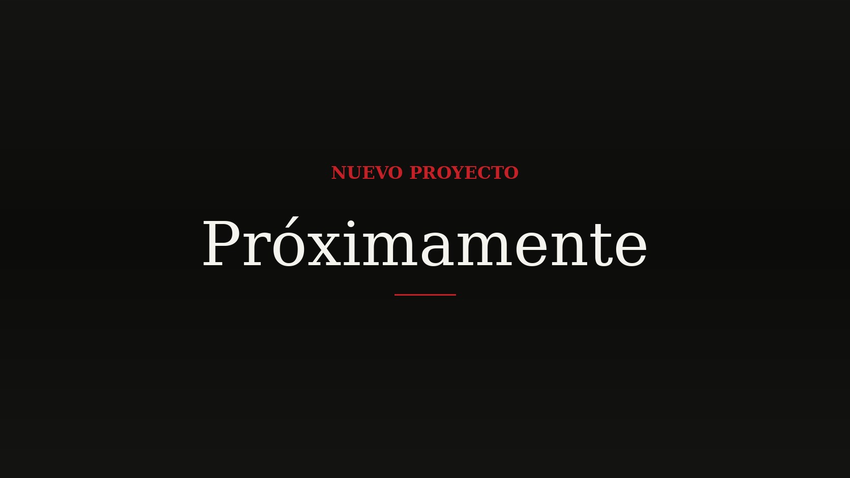 Nuevo proyecto en desarrollo